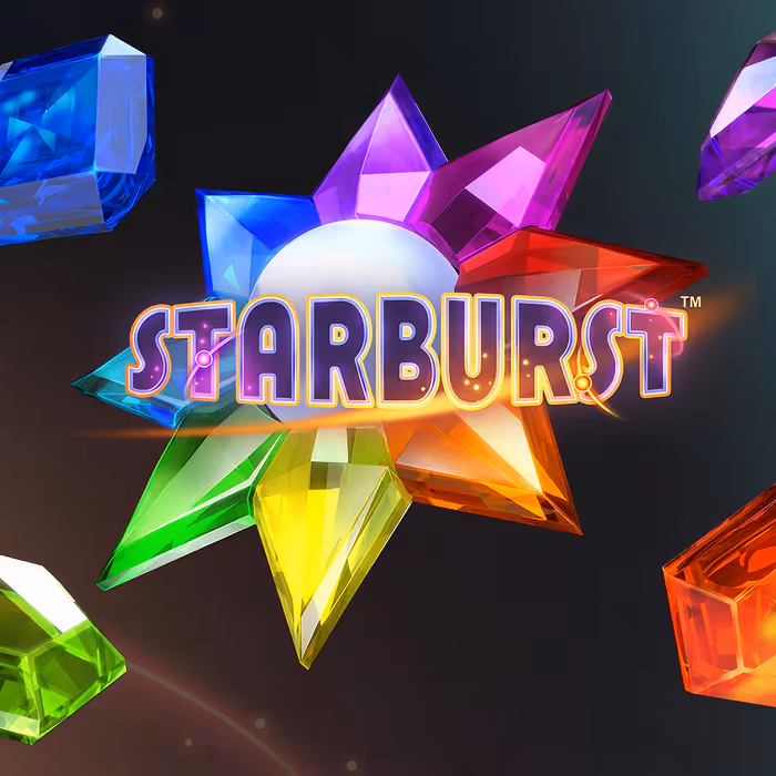 Starburst slot game featuring vibrant cosmic gems and expanding wilds